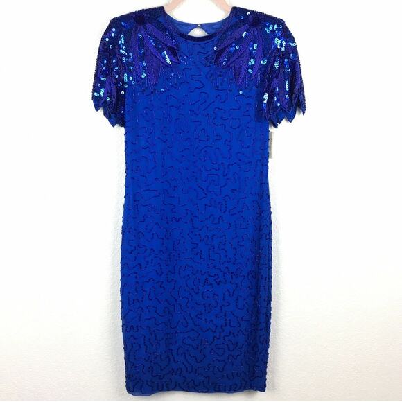 Vintage Silk Studio Morgan Taylor Sequin Dress - Picture 2 of 6